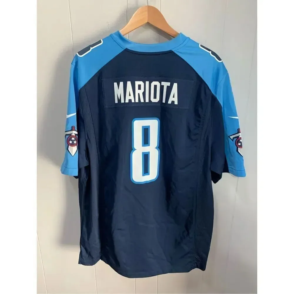 Marcus Mariota Tennessee Titans NFL Nike Blue On Field Home Jersey XL
